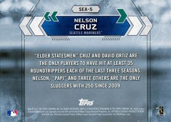 2017 Topps National Baseball Card Day - Seattle Mariners #SEA-5 Nelson Cruz Back