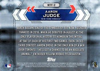 2017 Topps National Baseball Card Day - New York Yankees #NYY-2 Aaron Judge Back