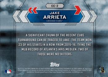2017 Topps National Baseball Card Day - Chicago Cubs #CC-2 Jake Arrieta Back