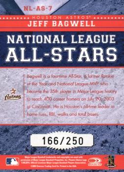 2004 Donruss - All-Stars National League Black #NL-AS-7 Jeff Bagwell Back