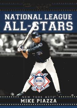 2004 Donruss - All-Stars National League Black #NL-AS-8 Mike Piazza Front