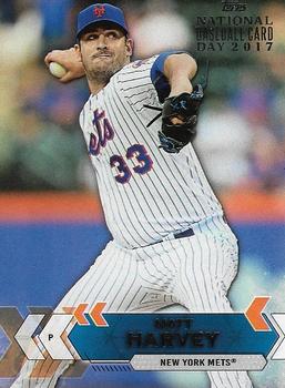 2017 Topps National Baseball Card Day - New York Mets #NYM-1 Matt Harvey Front
