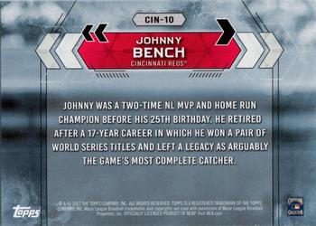 2017 Topps National Baseball Card Day - Cincinnati Reds #CIN-10 Johnny Bench Back