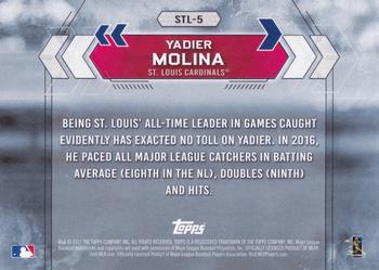 2017 Topps National Baseball Card Day - St. Louis Cardinals #STL-5 Yadier Molina Back