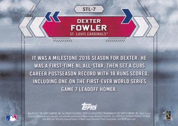 2017 Topps National Baseball Card Day - St. Louis Cardinals #STL-7 Dexter Fowler Back