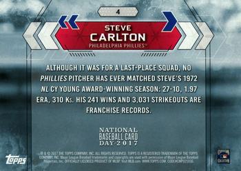 2017 Topps National Baseball Card Day - Philadelphia Phillies #4 Steve Carlton Back