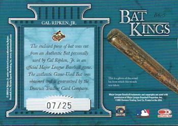 2004 Donruss - Bat Kings Studio Series #BK-5 Cal Ripken Jr. 88 Back