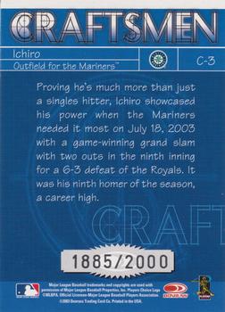 2004 Donruss - Craftsmen #C-3 Ichiro Suzuki Back