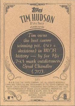2002 Topps 206 #105 Tim Hudson Back