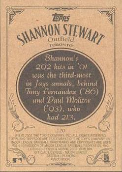 2002 Topps 206 #120 Shannon Stewart Back