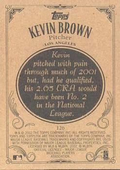 2002 Topps 206 #126 Kevin Brown Back