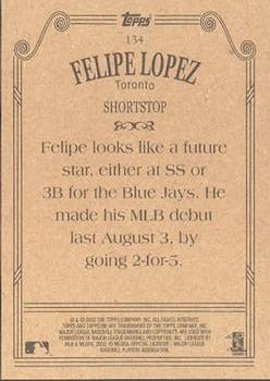2002 Topps 206 #134 Felipe Lopez Back