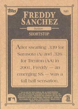 2002 Topps 206 #141 Freddy Sanchez Back