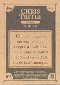 2002 Topps 206 #145 Chris Tritle Back