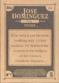 2002 Topps 206 #152 Jose Dominguez Back
