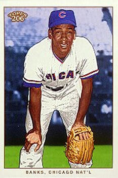 2002 Topps 206 #157 Ernie Banks Front