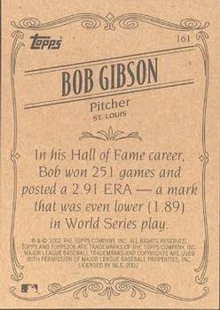 2002 Topps 206 #161 Bob Gibson Back