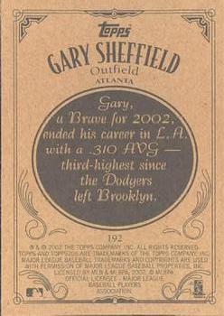 2002 Topps 206 #192 Gary Sheffield Back