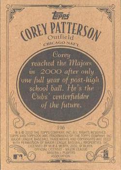 2002 Topps 206 #196 Corey Patterson Back