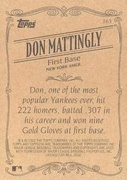 2002 Topps 206 #163 Don Mattingly Back
