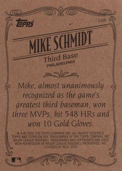 2002 Topps 206 #168 Mike Schmidt Back
