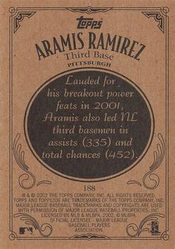 2002 Topps 206 #188 Aramis Ramirez Back