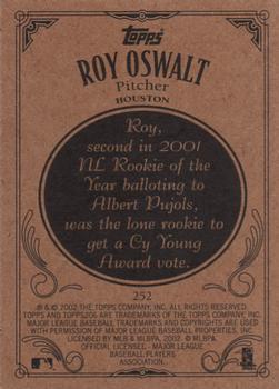 2002 Topps 206 #252 Roy Oswalt Back