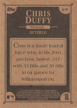 2002 Topps 206 #278 Chris Duffy Back