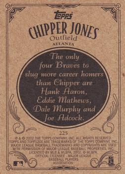 2002 Topps 206 #225 Chipper Jones Back