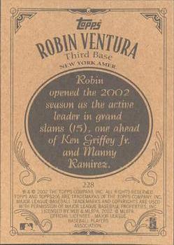 2002 Topps 206 #228 Robin Ventura Back
