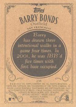 2002 Topps 206 #238 Barry Bonds Back