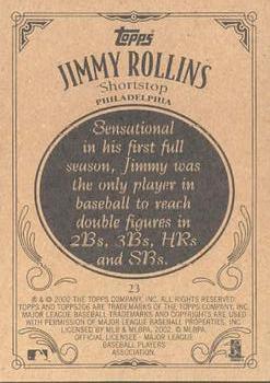 2002 Topps 206 #23 Jimmy Rollins Back