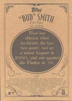 2002 Topps 206 #242 Bud Smith Back