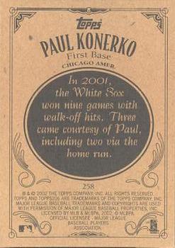 2002 Topps 206 #258 Paul Konerko Back