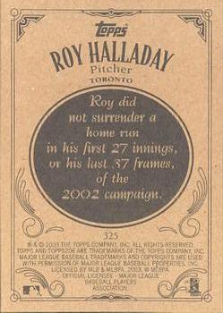 2002 Topps 206 #325 Roy Halladay Back