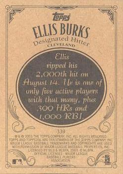 2002 Topps 206 #339 Ellis Burks Back