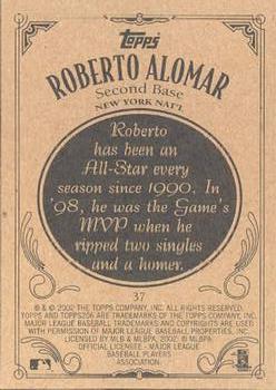 2002 Topps 206 #37 Roberto Alomar Back