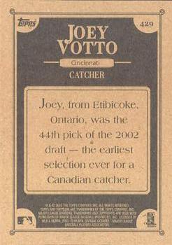 2002 Topps 206 #429 Joey Votto Back
