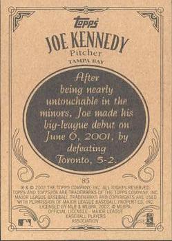 2002 Topps 206 #85 Joe Kennedy Back