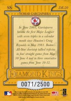 2004 Donruss - Diamond Kings #DK-20 Nomar Garciaparra Back