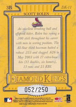 2004 Donruss - Diamond Kings Studio Series #DK-11 Scott Rolen Back