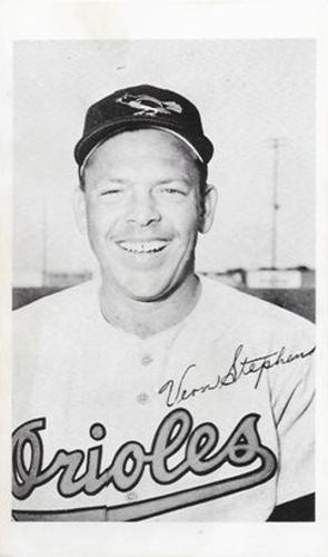 1954 Baltimore Orioles Photocards #NNO Vern Stephens Front