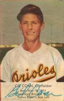 1954 EssKay Hot Dogs Baltimore Orioles #NNO Gil Coan Front