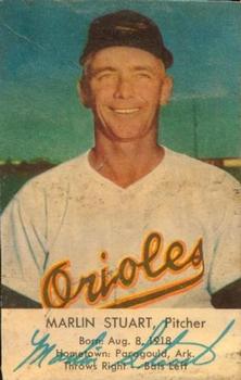 1954 EssKay Hot Dogs Baltimore Orioles #NNO Marlin Stuart Front