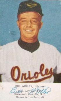1955 EssKay Hot Dogs Baltimore Orioles #NNO Bill Miller Front