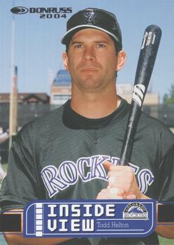 2004 Donruss - Inside View #IV-17 Todd Helton Front