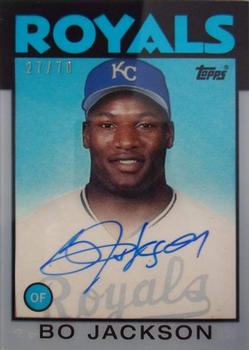 2017 Topps Clearly Authentic - Clearly Authentic Reprint Autographs #CARAU-BJ Bo Jackson Front