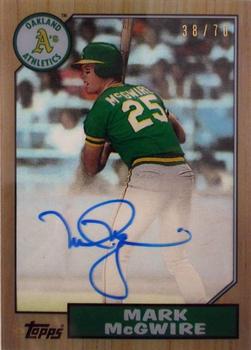 2017 Topps Clearly Authentic - Clearly Authentic Reprint Autographs #CARAU-MMC Mark McGwire Front