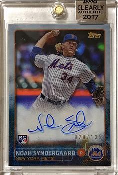 2017 Topps Clearly Authentic - Clearly Authentic Reprint Autographs #CARAU-NS Noah Syndergaard Front