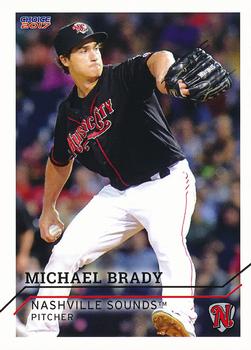 2017 Choice Nashville Sounds #4 Michael Brady Front